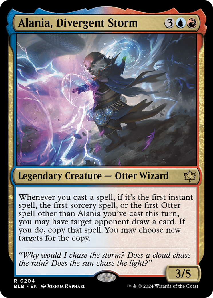 Alania, Divergent Storm (BLB-204) - Bloomburrow Foil