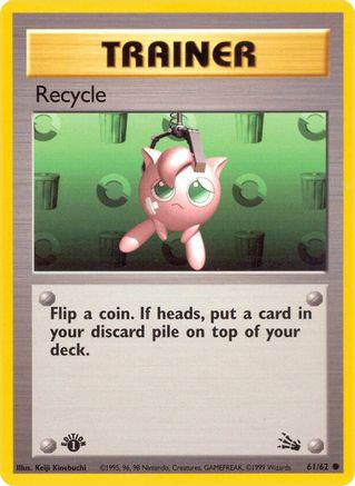 Recycle 061/62 - 1st Edition Fossil - Common