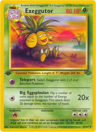 Exeggutor 035/64 - 1st Edition Jungle - Uncommon