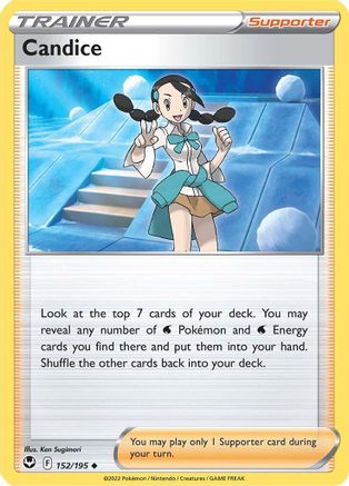 Candice 152/195 - Reverse Holofoil SWSH12 Silver Tempest - Uncommon