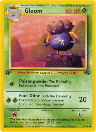 Gloom 037/64 - 1st Edition Jungle - Uncommon