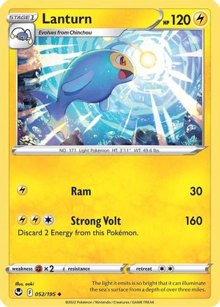 Lanturn 052/195 SWSH12 Silver Tempest - Uncommon