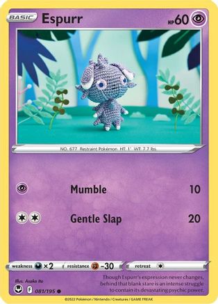 Espurr 081/195 SWSH12 Silver Tempest - Common