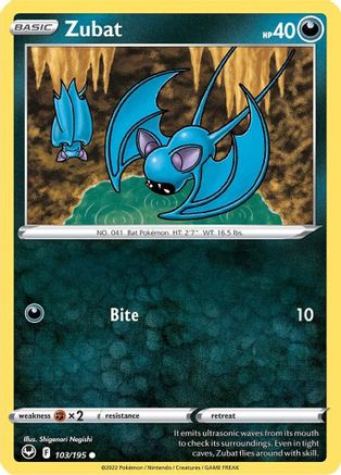 Zubat 103/195 SWSH12 Silver Tempest - Common