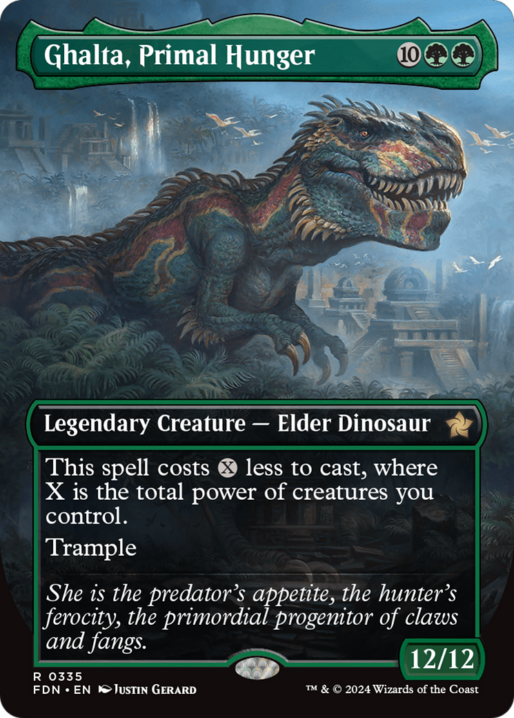 Ghalta, Primal Hunger (Borderless) (FDN-335) - Foundations