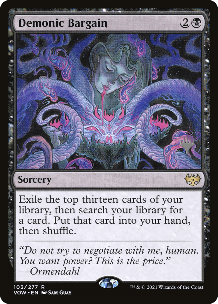 Demonic Bargain (PPDSK-103P) - Innistrad: Crimson Vow Promos