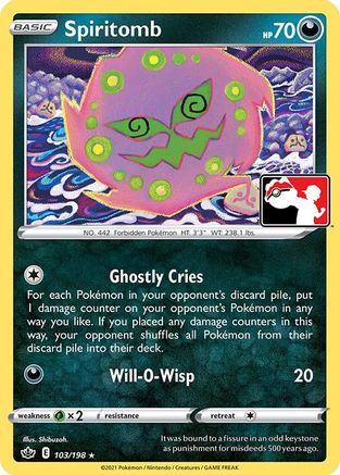 Spiritomb 103 Prize Pack Series Cards - Rare