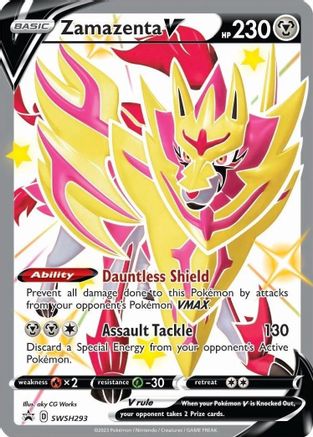 Zamazenta V (Shiny) SWSH293 - Holofoil SWSH Sword & Shield Promo Cards - Promo