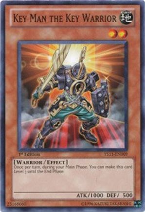 Key Man the Key Warrior (YS11-EN009) - Starter Deck: Dawn of the Xyz 1st Edition