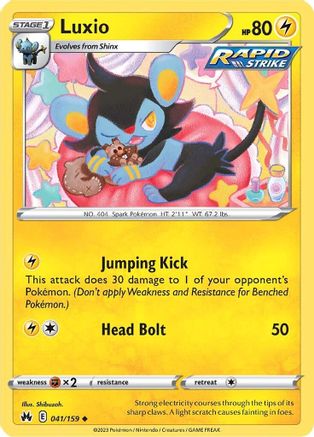 Luxio (41) 041/159 Crown Zenith - Uncommon