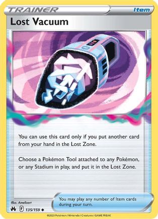 Lost Vacuum 135/159 - Reverse Holofoil Crown Zenith - Uncommon