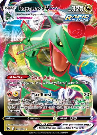 Rayquaza VMAX (101) 101/159 - Holofoil Crown Zenith - Ultra Rare