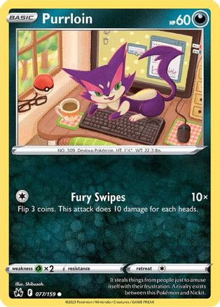 Purrloin 077/159 Crown Zenith - Common
