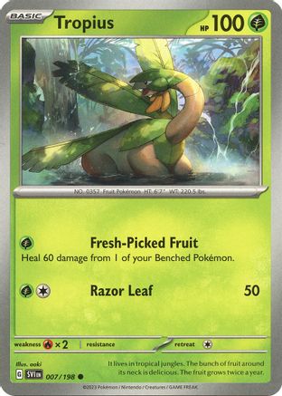 Tropius 007/198 SV01 Scarlet & Violet Base Set - Common