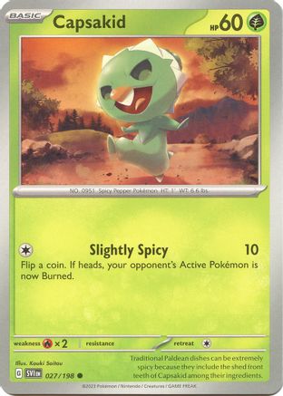 Capsakid 027/198 SV01 Scarlet & Violet Base Set - Common