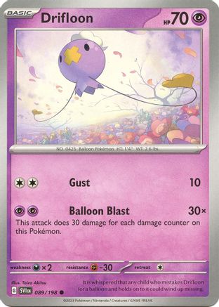 Drifloon 089/198 SV01 Scarlet & Violet Base Set - Common