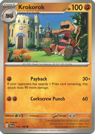 Krokorok 116/198 SV01 Scarlet & Violet Base Set - Common