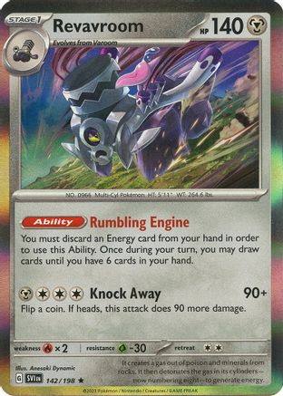 Revavroom 142/198 - Reverse Holofoil SV01 Scarlet & Violet Base Set - Rare