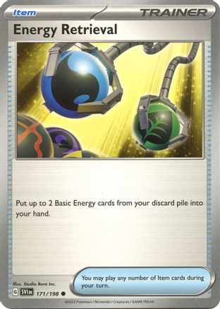 Energy Retrieval 171/198 - Reverse Holofoil SV01 Scarlet & Violet Base Set - Common