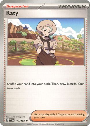 Katy 177/198 - Reverse Holofoil SV01 Scarlet & Violet Base Set - Uncommon