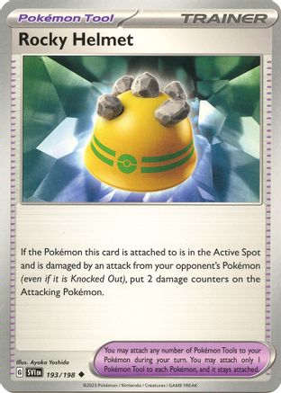 Rocky Helmet 193/198 - Reverse Holofoil SV01 Scarlet & Violet Base Set - Uncommon