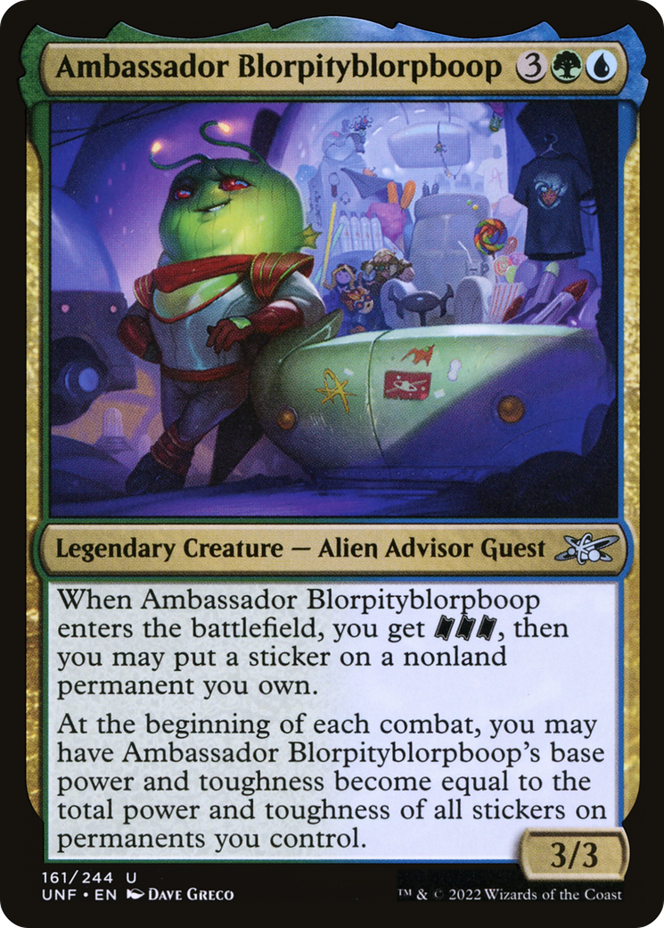 Ambassador Blorpityblorpboop (UNF-161) - Unfinity