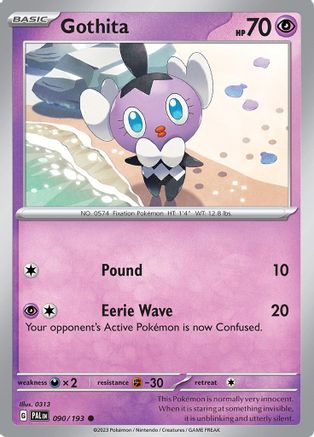 Gothita 090/193 - Reverse Holofoil SV02 Paldea Evolved - Common