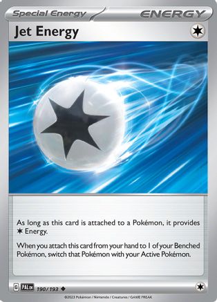 Jet Energy 190/193 - Reverse Holofoil SV02 Paldea Evolved - Uncommon