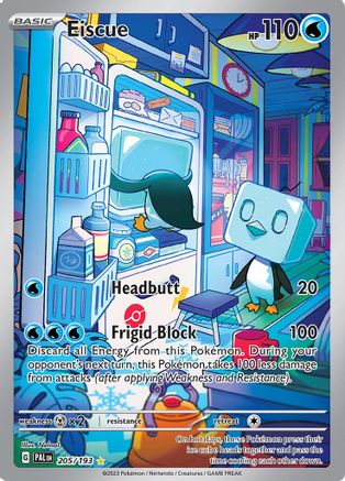 Eiscue 205/193 - Holofoil SV02 Paldea Evolved - Illustration Rare