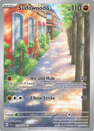 Sudowoodo 219/193 - Holofoil SV02 Paldea Evolved - Illustration Rare