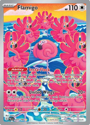 Flamigo 227/193 - Holofoil SV02 Paldea Evolved - Illustration Rare