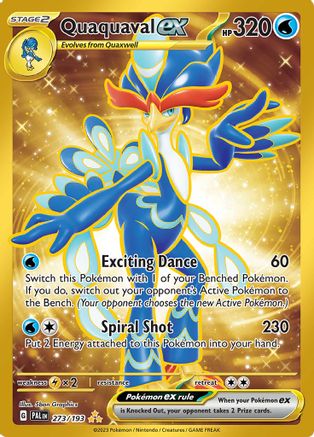 Quaquaval ex 273/193 - Holofoil SV02 Paldea Evolved - Hyper Rare