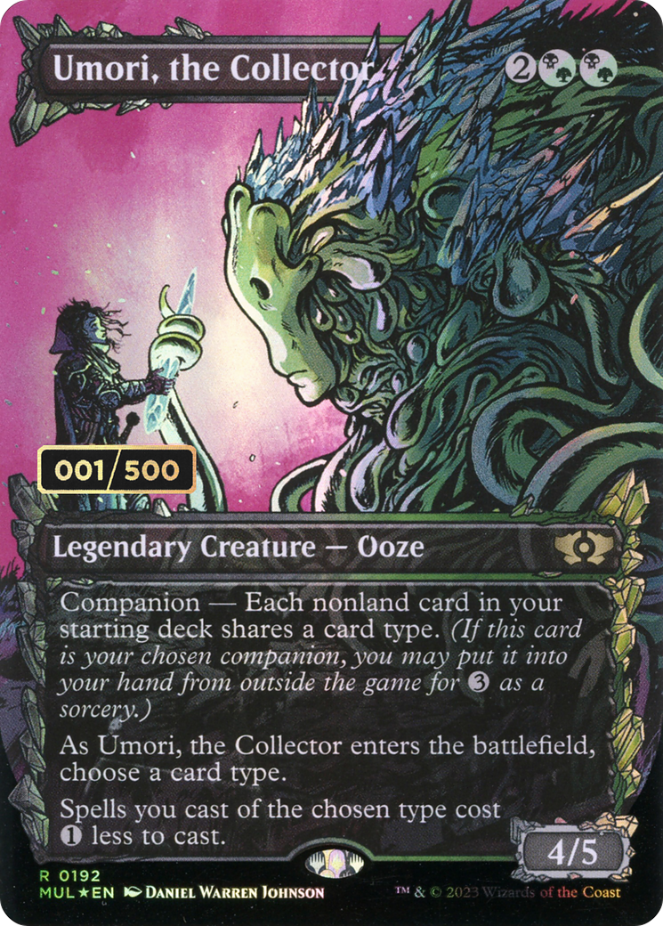 Umori, the Collector (Serial Numbered) (MUL-192Z) - Multiverse Legends: (Showcase) (Borderless) Foil