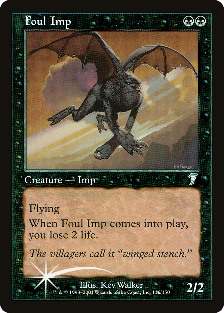 Foul Imp (7ED-136★) - 7th Edition