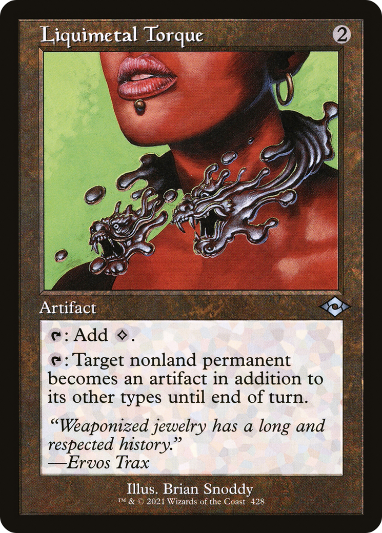 Liquimetal Torque (Retro Frame) (MH2-428) - Modern Horizons 2 Etched Foil