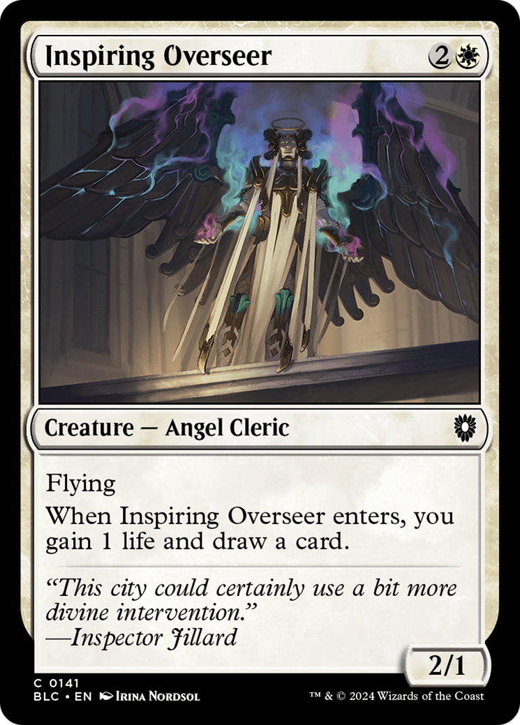 Inspiring Overseer (BLC-141) - Bloomburrow Commander