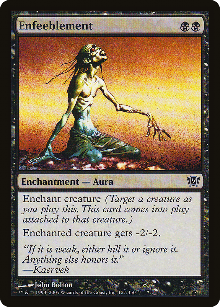 Enfeeblement (9ED-127★) - 9th Edition Foil