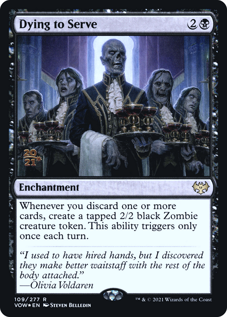 Dying to Serve (PRE-109S) - Innistrad: Crimson Vow Promos Foil