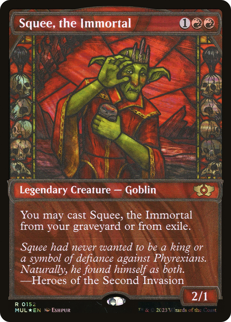 Squee, the Immortal (Halo Foil) (MUL-152) - Multiverse Legends: (Showcase) Foil