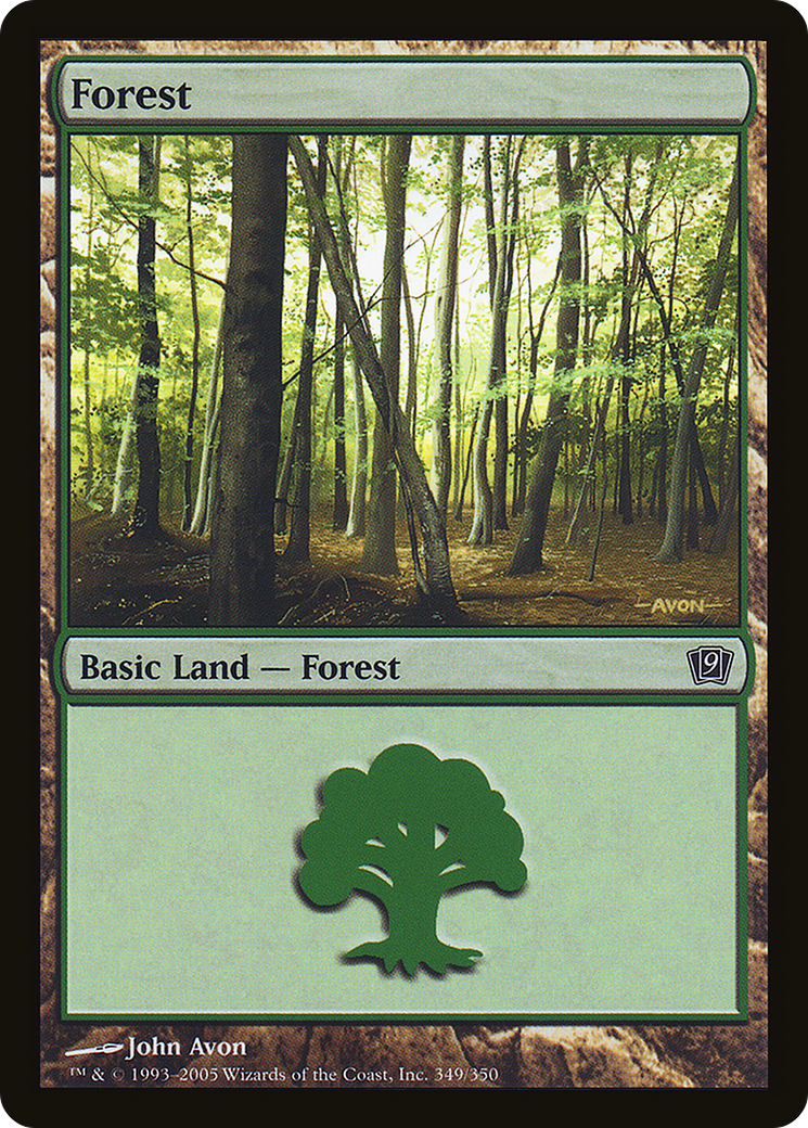 Forest (9ED-349★) - 9th Edition Foil