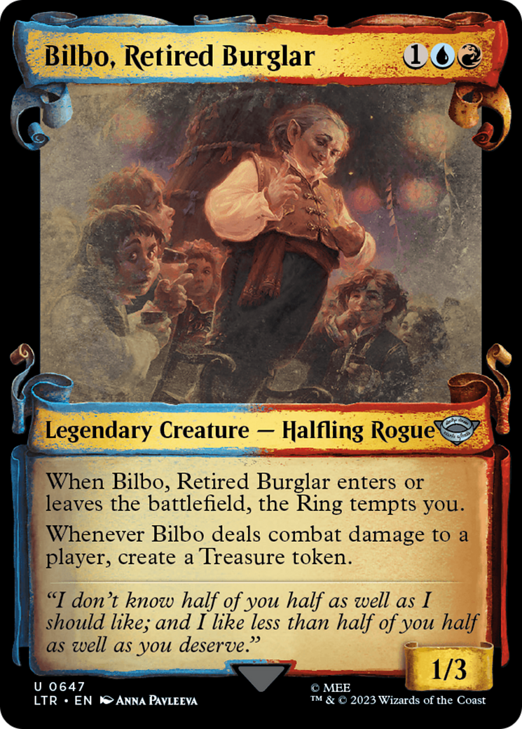 Bilbo, Retired Burglar (Showcase Scrolls) (LTR-647) - The Lord of the Rings: Tales of Middle-earth: (Showcase)