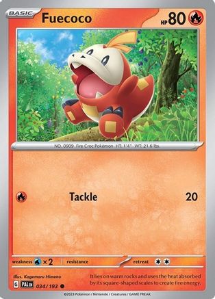 Fuecoco 034/193 - Holofoil Miscellaneous Cards & Products - Common