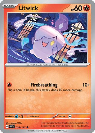 Litwick 036/197 SV03 Obsidian Flames - Common