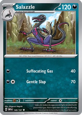 Salazzle 140/197 SV03 Obsidian Flames - Uncommon
