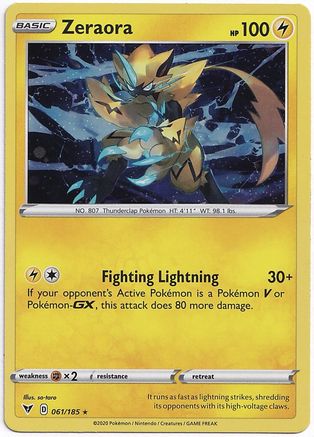 Zeraora 061/185 - Holofoil Miscellaneous Cards & Products - Holo Rare