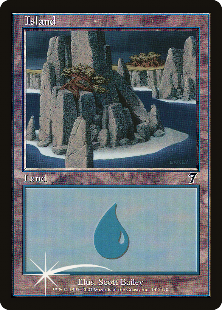 Island (7ED-332★) - 7th Edition Foil