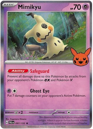 Mimikyu 097/193 - Holofoil Trick or Trade BOOster Bundle 2023 - Holo Rare