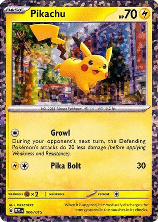 Pikachu 006/015 - Holofoil McDonalds Promos 2023 - Promo
