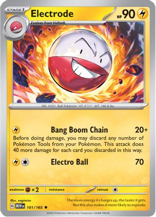 Electrode 101/165 - Holofoil SV Scarlet & Violet 151 - Rare