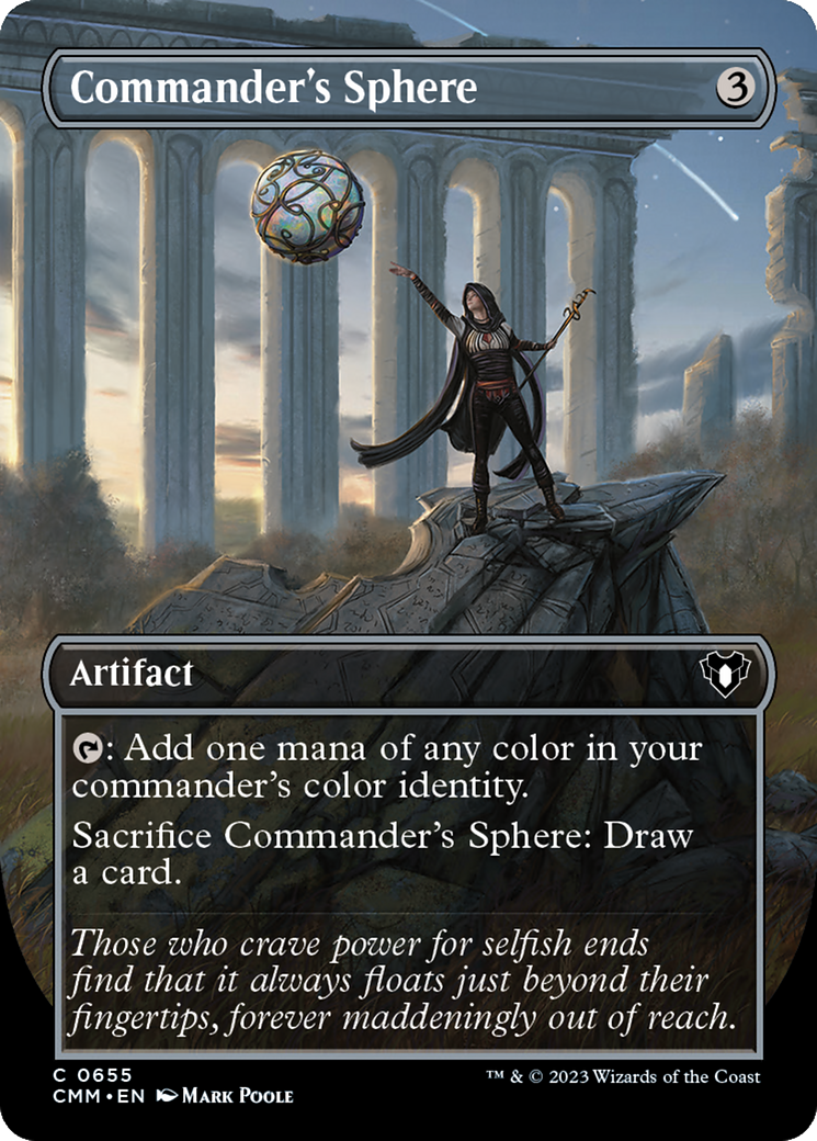 Commander's Sphere (Borderless) (CMM-655) - Commander Masters Foil